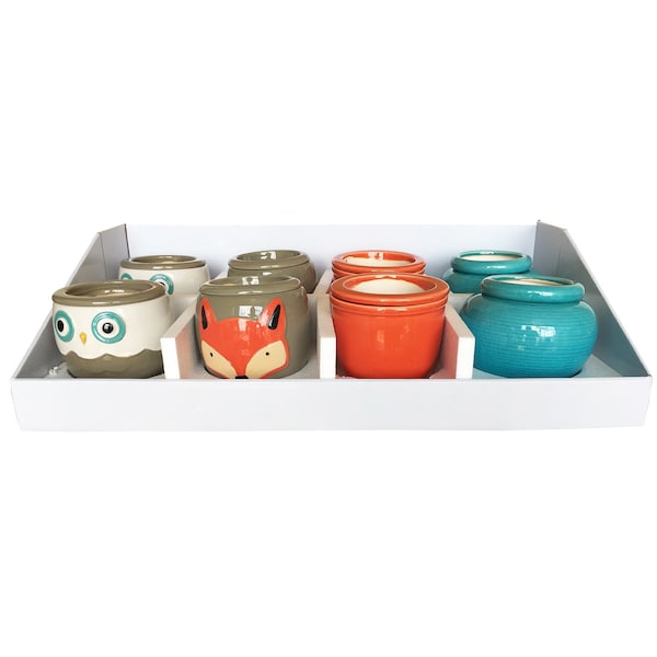 Southern Patio 7.3 in. H X 14.8 in. W X 28.1 in. D X 15 in. D Ceramic Flower Pot Assorted CRM-054900G - main